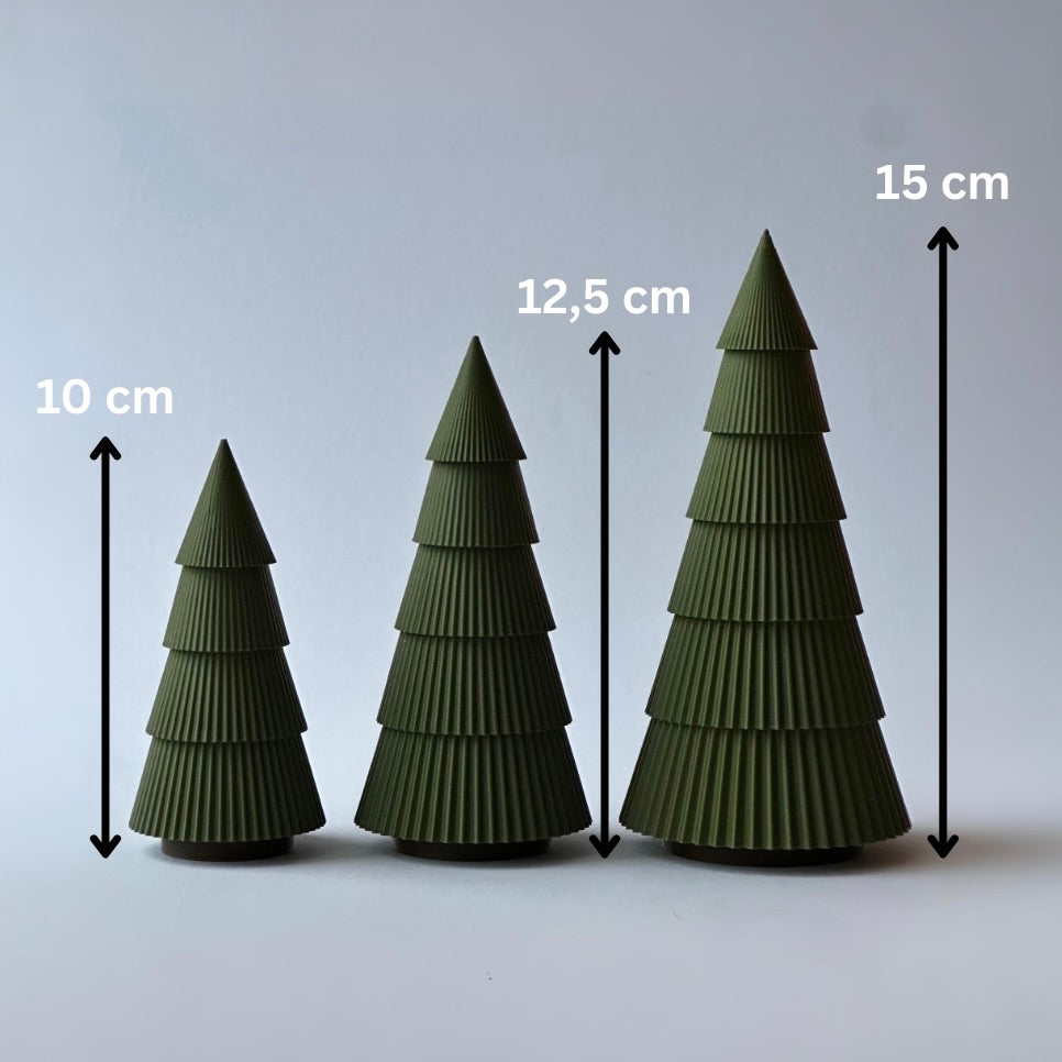 3er Set Tannenbäume aus Manufaktur