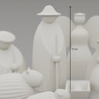 Modernes Weihnachtskrippen Set