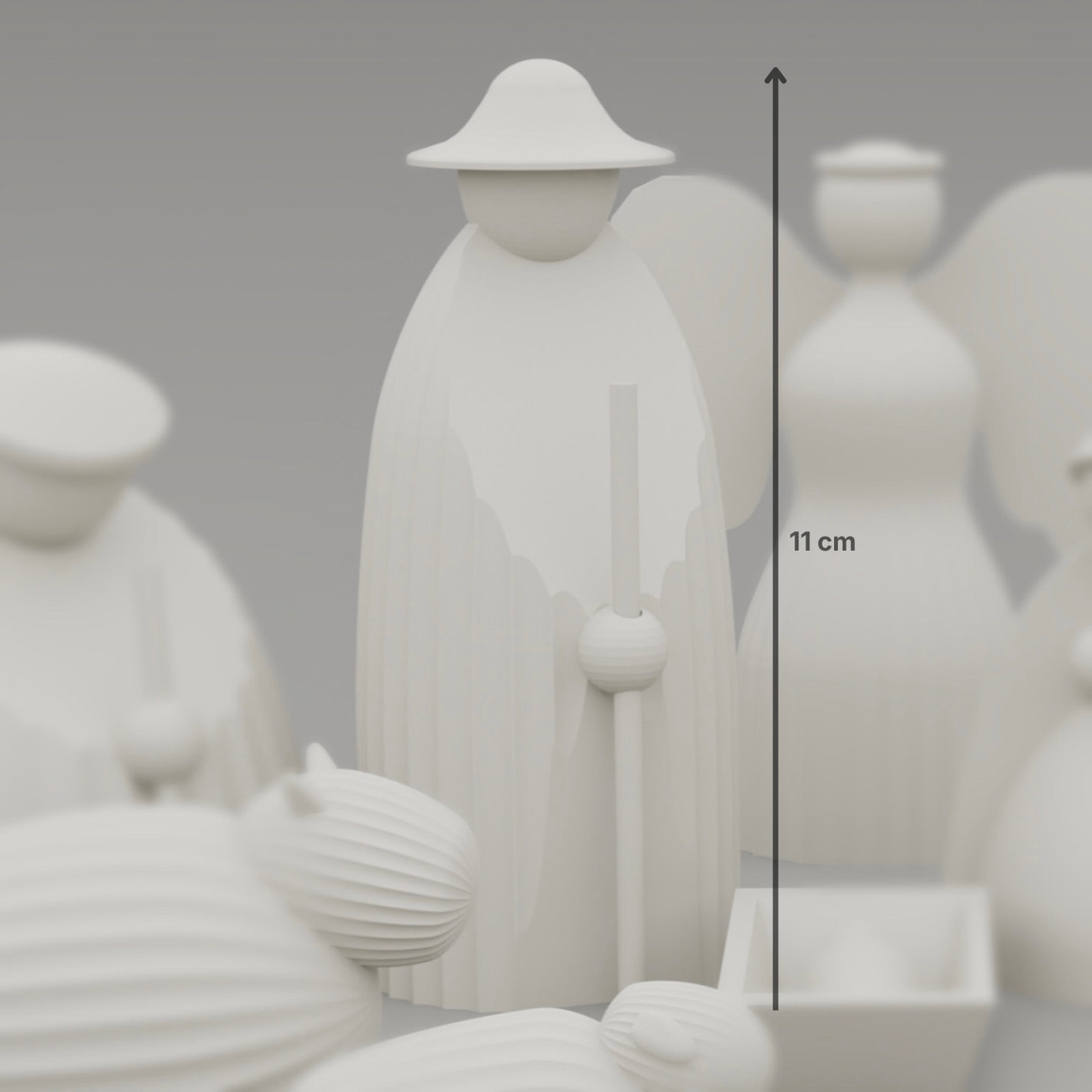 Modernes Weihnachtskrippen Set