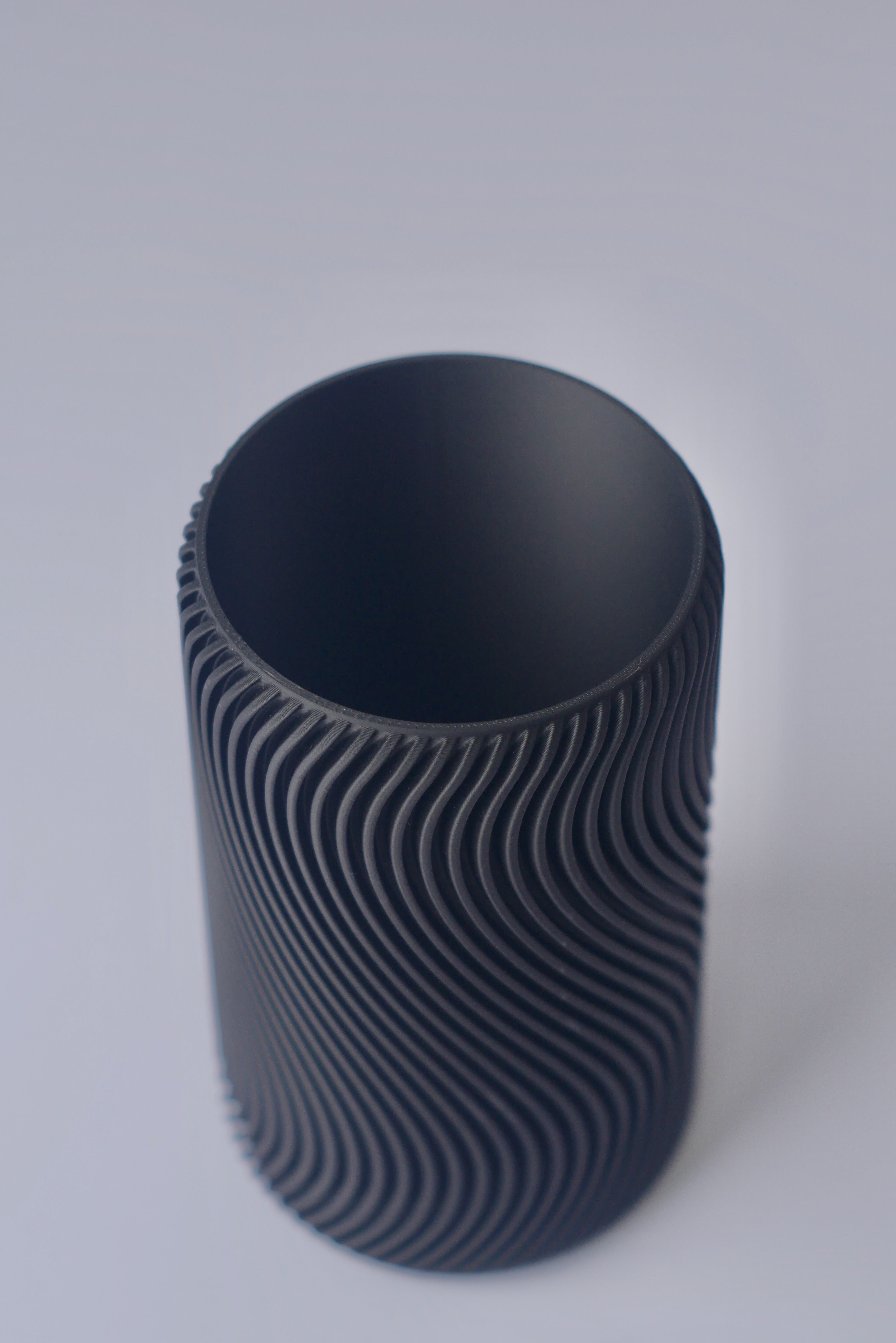 Vase: "Våg" in Graphit