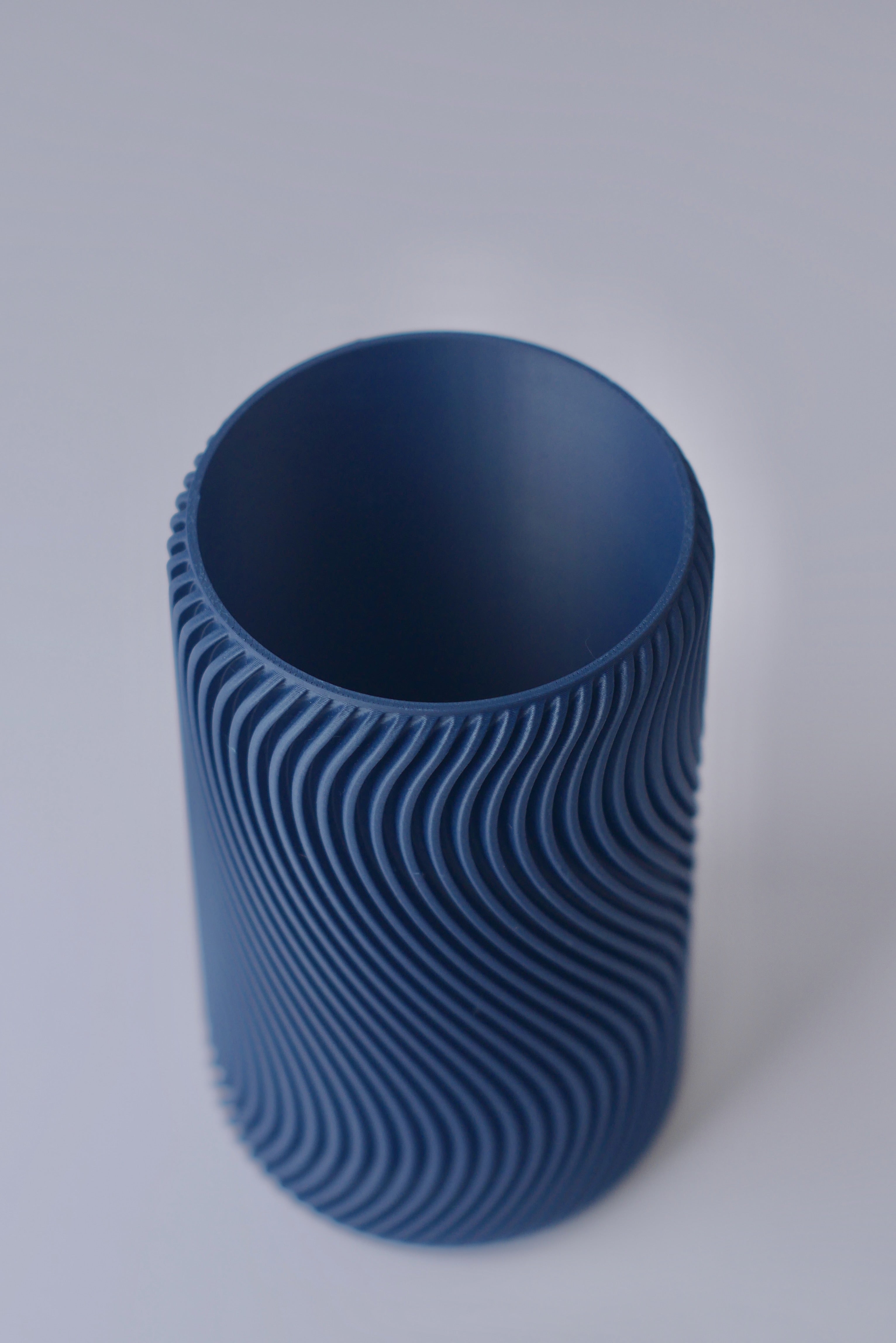 Vase: "Våg" in Abendblau