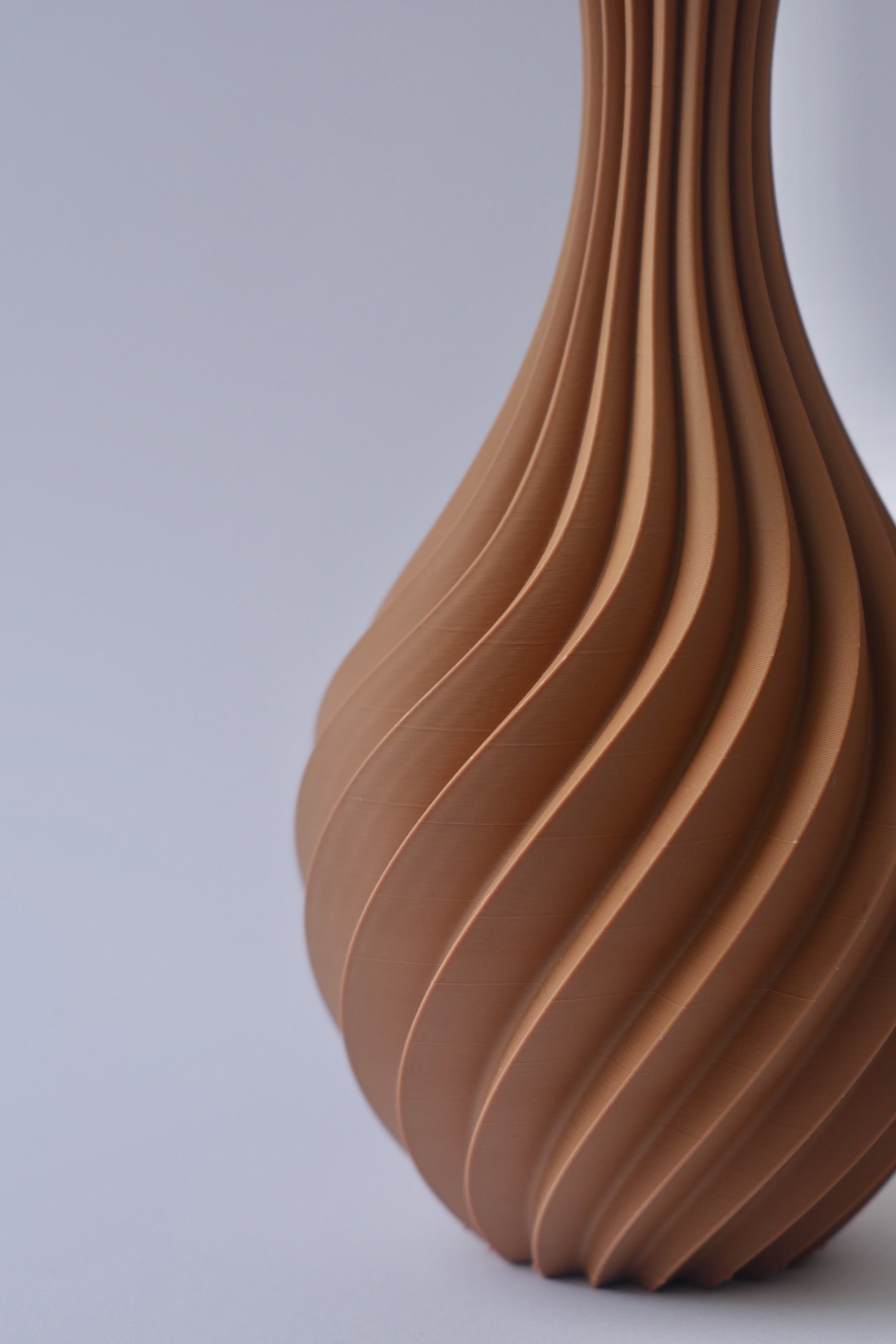 Vase: "Bris" in Karamell