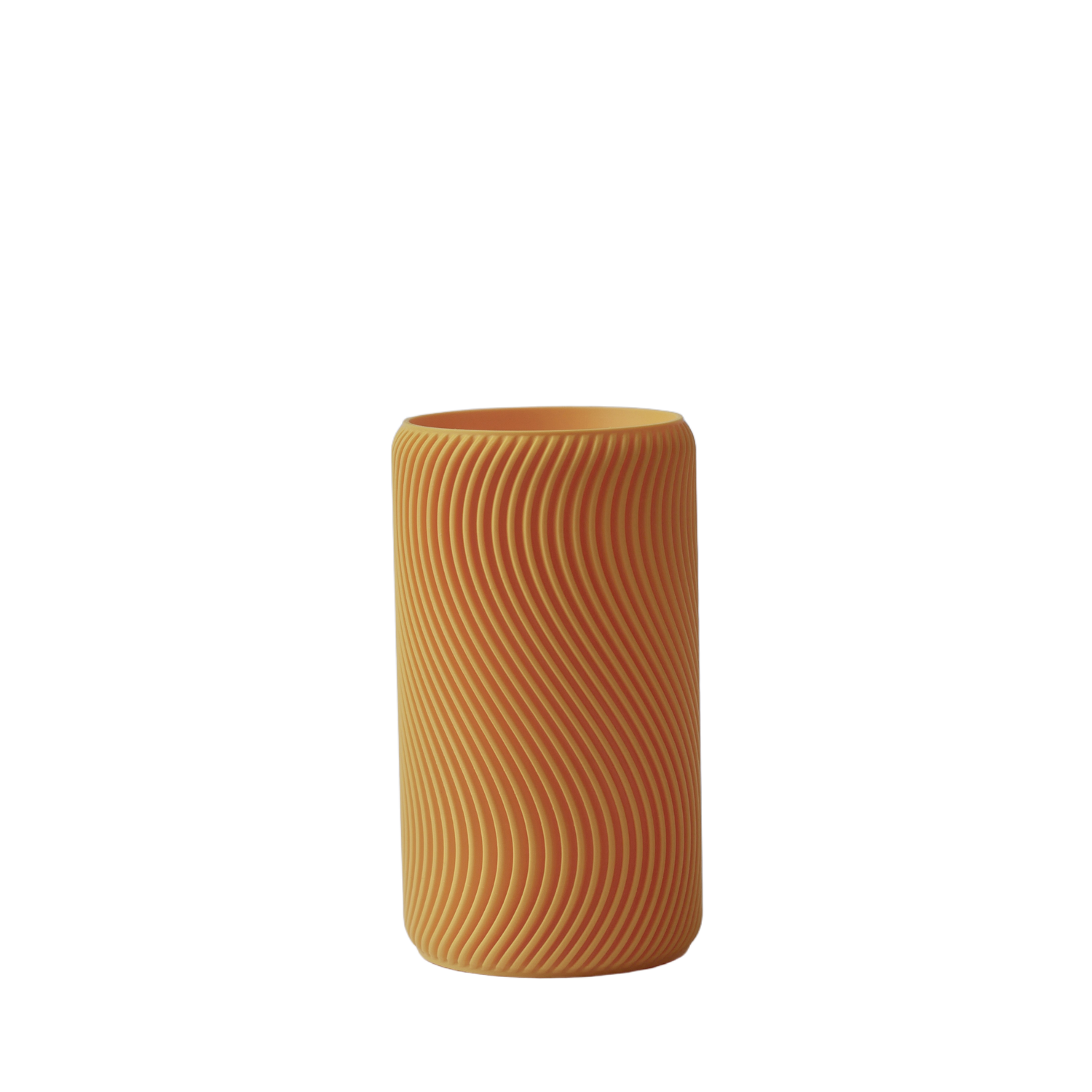 Vase: "Våg" in Sonnengelb