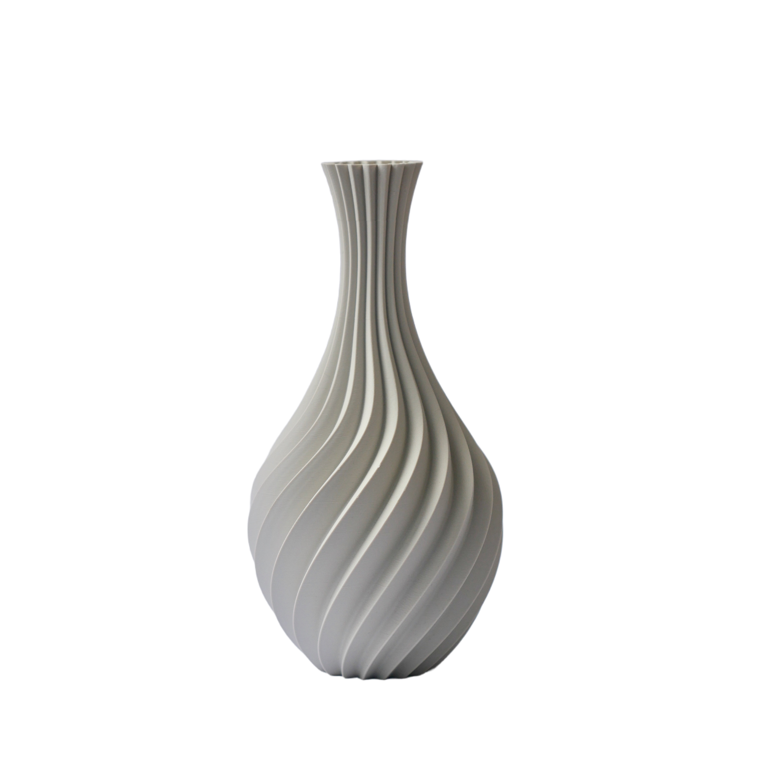 Vase: "Bris" in Perlgrau